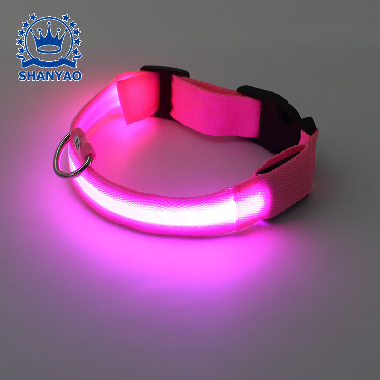 USB luminous dog collar